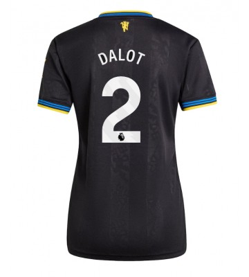 Manchester United Diogo Dalot #2 Dámské Alternativní Dres 2025-26 Krátký Rukáv