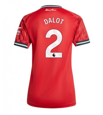 Manchester United Diogo Dalot #2 Dámské Domácí Dres 2025-26 Krátký Rukáv
