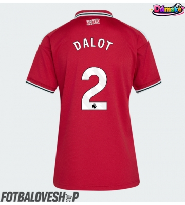 Manchester United Diogo Dalot #2 Dámské Domácí Dres 2026-27 Krátký Rukáv