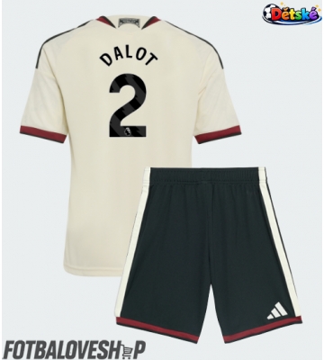 Manchester United Diogo Dalot #2 Dětské Alternativní Dres 2026-27 Krátký Rukáv (+ trenýrky)