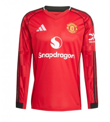 Manchester United Domácí Dres 2025-26 Dlouhý Rukáv