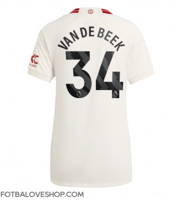 Manchester United Donny van de Beek #34 Dámské Alternativní Dres 2023-24 Krátký Rukáv