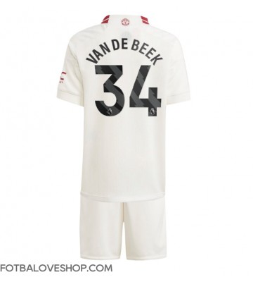 Manchester United Donny van de Beek #34 Dětské Alternativní Dres 2023-24 Krátký Rukáv (+ trenýrky)