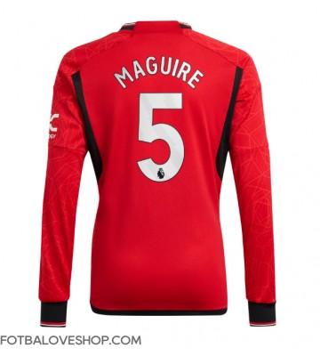 Manchester United Harry Maguire #5 Domácí Dres 2023-24 Dlouhý Rukáv