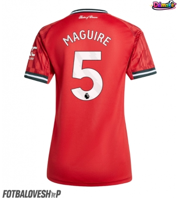 Manchester United Harry Maguire #5 Dámské Domácí Dres 2025-26 Krátký Rukáv