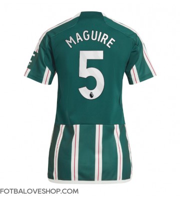 Manchester United Harry Maguire #5 Dámské Venkovní Dres 2023-24 Krátký Rukáv