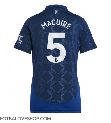 Manchester United Harry Maguire #5 Dámské Venkovní Dres 2024-25 Krátký Rukáv