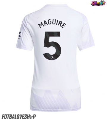 Manchester United Harry Maguire #5 Dámské Venkovní Dres 2025-26 Krátký Rukáv