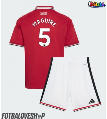 Manchester United Harry Maguire #5 Dětské Domácí Dres 2026-27 Krátký Rukáv (+ trenýrky)