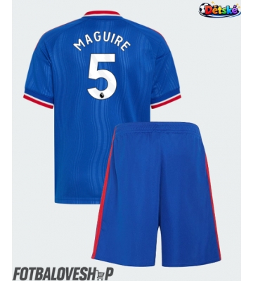 Manchester United Harry Maguire #5 Dětské Venkovní Dres 2026-27 Krátký Rukáv (+ trenýrky)