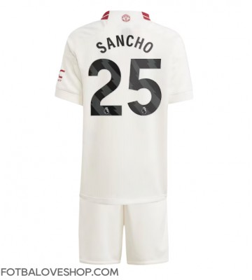 Manchester United Jadon Sancho #25 Dětské Alternativní Dres 2023-24 Krátký Rukáv (+ trenýrky)