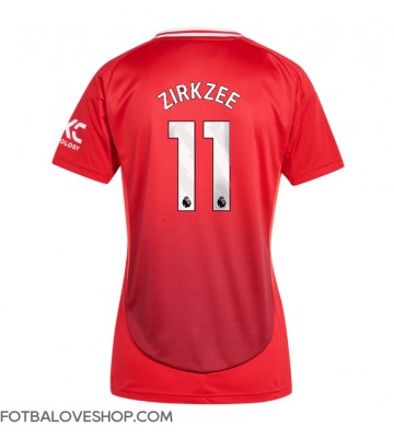 Manchester United Joshua Zirkzee #11 Dámské Domácí Dres 2024-25 Krátký Rukáv