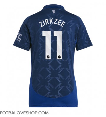 Manchester United Joshua Zirkzee #11 Dámské Venkovní Dres 2024-25 Krátký Rukáv