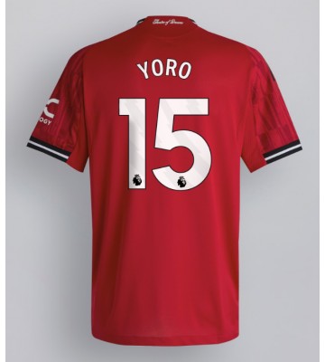 Manchester United Leny Yoro #15 Domácí Dres 2025-26 Krátký Rukáv