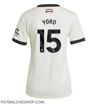 Manchester United Leny Yoro #15 Dámské Alternativní Dres 2024-25 Krátký Rukáv