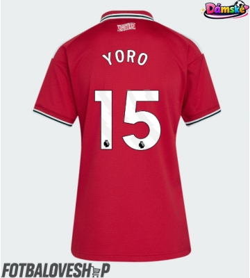 Manchester United Leny Yoro #15 Dámské Domácí Dres 2026-27 Krátký Rukáv