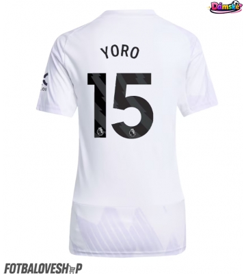 Manchester United Leny Yoro #15 Dámské Venkovní Dres 2025-26 Krátký Rukáv