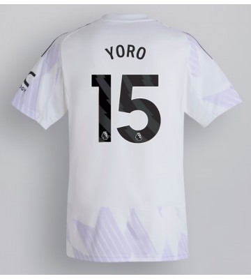 Manchester United Leny Yoro #15 Venkovní Dres 2025-26 Krátký Rukáv