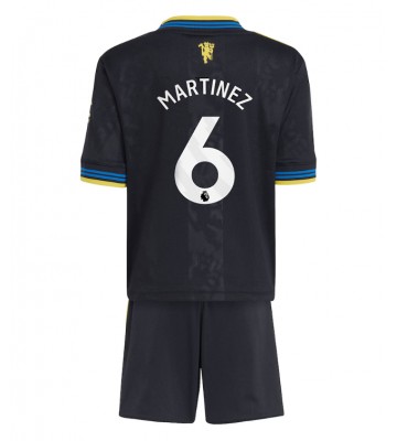 Manchester United Lisandro Martinez #6 Dětské Alternativní Dres 2025-26 Krátký Rukáv (+ trenýrky)