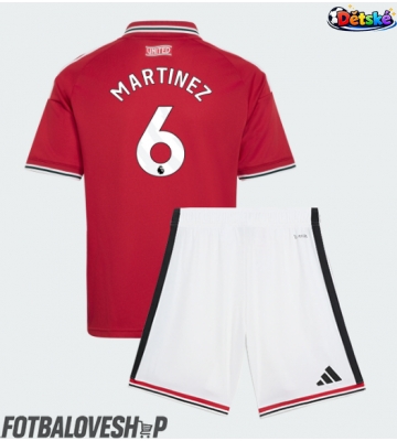 Manchester United Lisandro Martinez #6 Dětské Domácí Dres 2026-27 Krátký Rukáv (+ trenýrky)