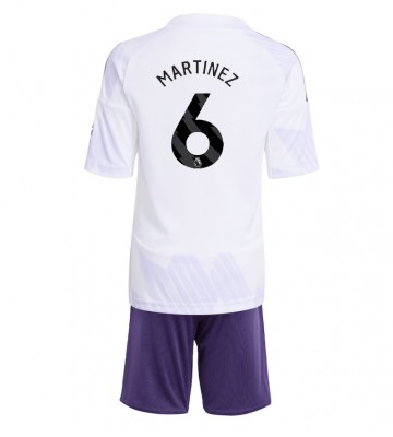 Manchester United Lisandro Martinez #6 Dětské Venkovní Dres 2025-26 Krátký Rukáv (+ trenýrky)