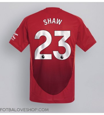 Manchester United Luke Shaw #23 Domácí Dres 2024-25 Krátký Rukáv