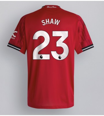 Manchester United Luke Shaw #23 Domácí Dres 2025-26 Krátký Rukáv