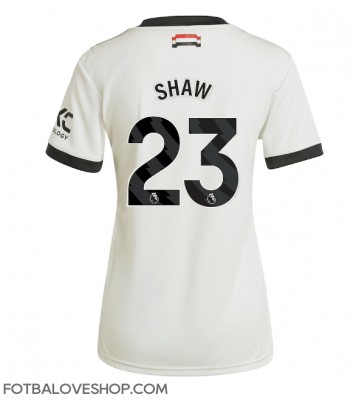 Manchester United Luke Shaw #23 Dámské Alternativní Dres 2024-25 Krátký Rukáv