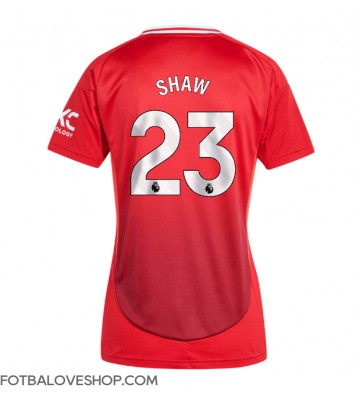 Manchester United Luke Shaw #23 Dámské Domácí Dres 2024-25 Krátký Rukáv