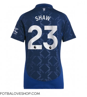 Manchester United Luke Shaw #23 Dámské Venkovní Dres 2024-25 Krátký Rukáv