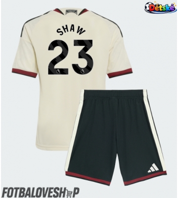 Manchester United Luke Shaw #23 Dětské Alternativní Dres 2026-27 Krátký Rukáv (+ trenýrky)