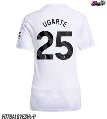 Manchester United Manuel Ugarte #25 Dámské Venkovní Dres 2025-26 Krátký Rukáv