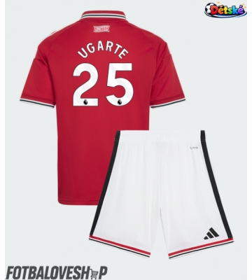 Manchester United Manuel Ugarte #25 Dětské Domácí Dres 2026-27 Krátký Rukáv (+ trenýrky)