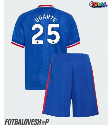 Manchester United Manuel Ugarte #25 Dětské Venkovní Dres 2026-27 Krátký Rukáv (+ trenýrky)
