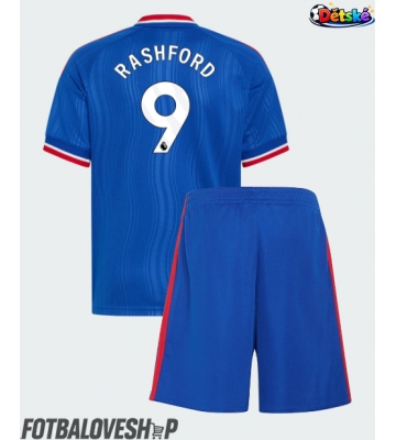 Manchester United Marcus Rashford #9 Dětské Venkovní Dres 2026-27 Krátký Rukáv (+ trenýrky)