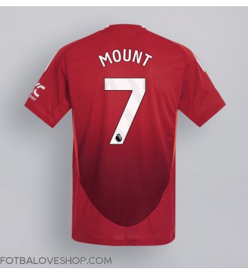 Manchester United Mason Mount #7 Domácí Dres 2024-25 Krátký Rukáv