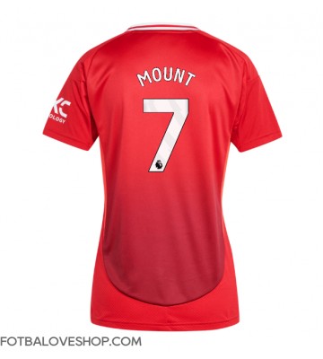 Manchester United Mason Mount #7 Dámské Domácí Dres 2024-25 Krátký Rukáv