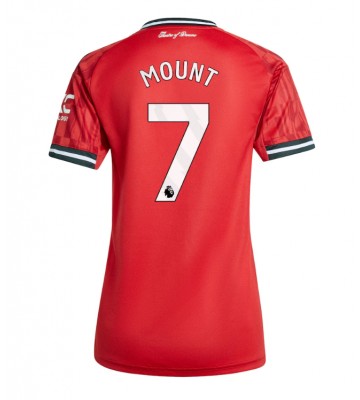 Manchester United Mason Mount #7 Dámské Domácí Dres 2025-26 Krátký Rukáv