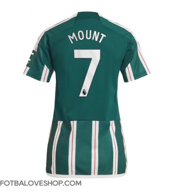 Manchester United Mason Mount #7 Dámské Venkovní Dres 2023-24 Krátký Rukáv