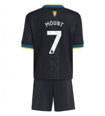 Manchester United Mason Mount #7 Dětské Alternativní Dres 2025-26 Krátký Rukáv (+ trenýrky)