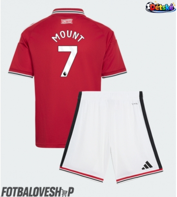 Manchester United Mason Mount #7 Dětské Domácí Dres 2026-27 Krátký Rukáv (+ trenýrky)