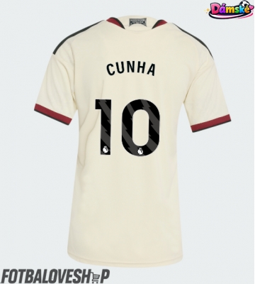 Manchester United Matheus Cunha #10 Dámské Alternativní Dres 2026-27 Krátký Rukáv