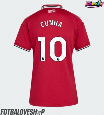 Manchester United Matheus Cunha #10 Dámské Domácí Dres 2026-27 Krátký Rukáv