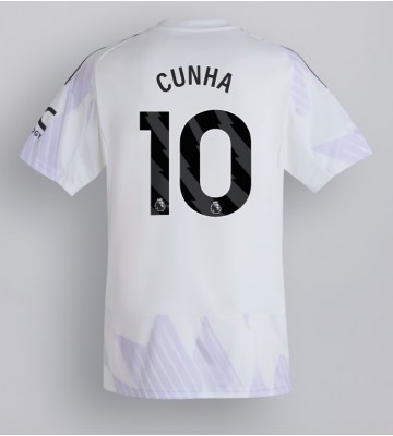 Manchester United Matheus Cunha #10 Venkovní Dres 2025-26 Krátký Rukáv