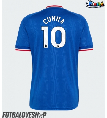 Manchester United Matheus Cunha #10 Venkovní Dres 2026-27 Krátký Rukáv
