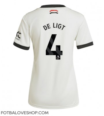 Manchester United Matthijs de Ligt #4 Dámské Alternativní Dres 2024-25 Krátký Rukáv