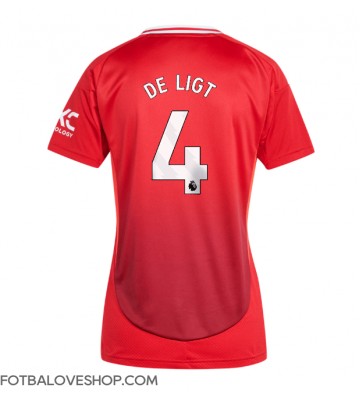 Manchester United Matthijs de Ligt #4 Dámské Domácí Dres 2024-25 Krátký Rukáv