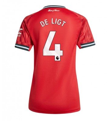Manchester United Matthijs de Ligt #4 Dámské Domácí Dres 2025-26 Krátký Rukáv