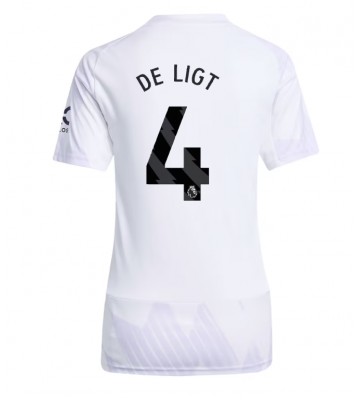 Manchester United Matthijs de Ligt #4 Dámské Venkovní Dres 2025-26 Krátký Rukáv