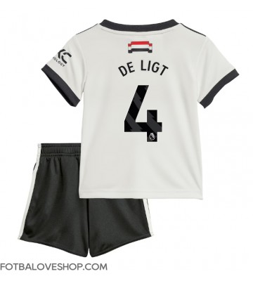 Manchester United Matthijs de Ligt #4 Dětské Alternativní Dres 2024-25 Krátký Rukáv (+ trenýrky)